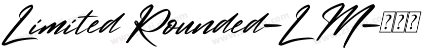 Limited Rounded-L M字体转换